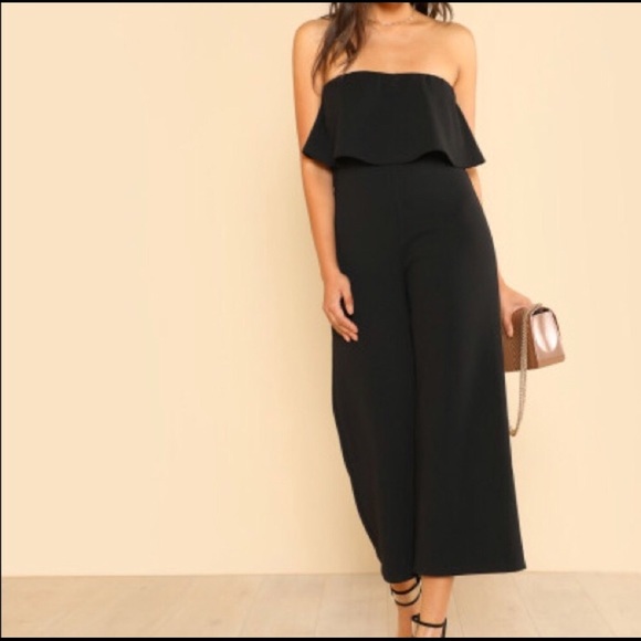 SALES ❗️Black Sleeveless Tube Jumpsuit - Picture 6 of 7